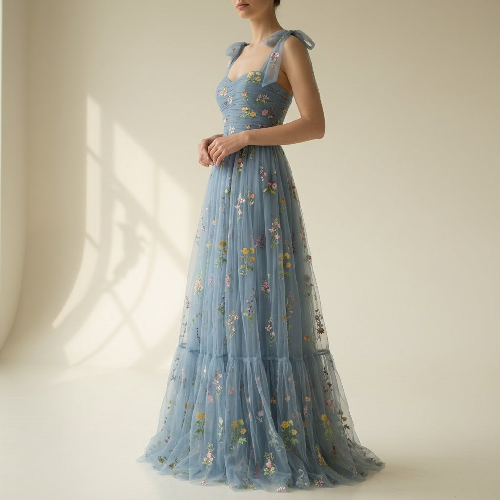 Aldowyn | Women's Tulle Maxi Party Dress - Image 1