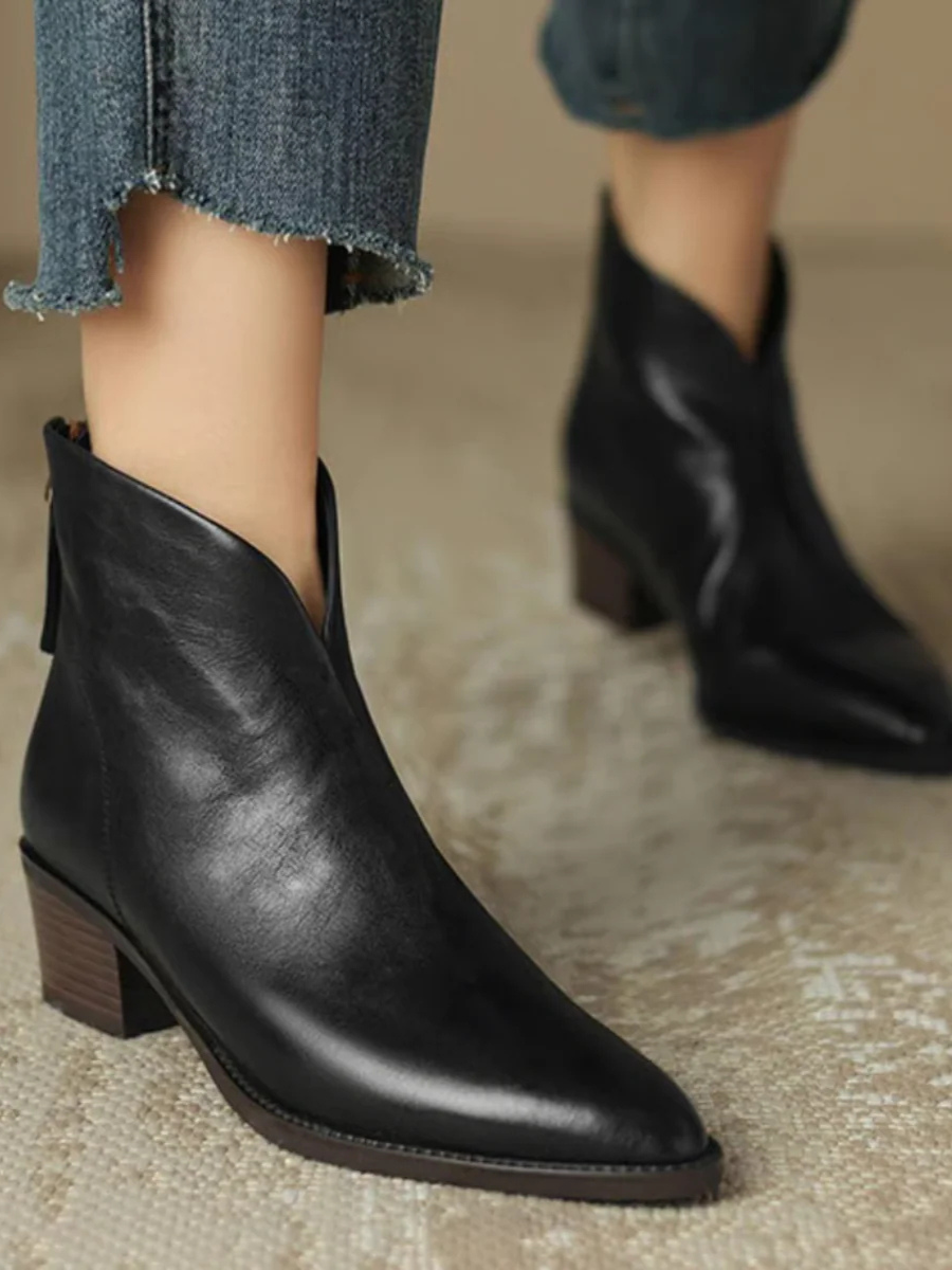 Corveth | Women's Pointed Toe Ankle Boots - Image 1