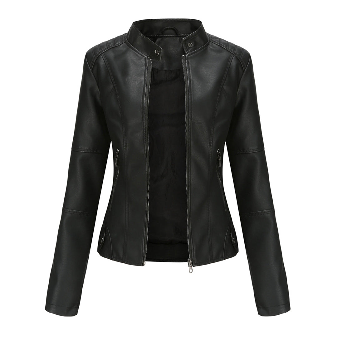 Draven | Women's Leather Biker Jacket - Image 1