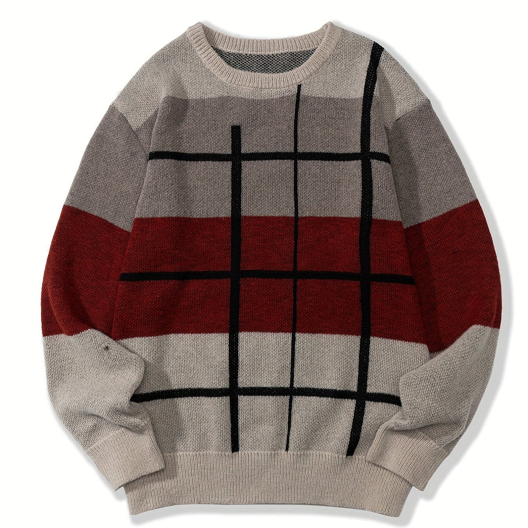 Florwyn | Women's Oversized Colour Block Knit Jumper - Image 1