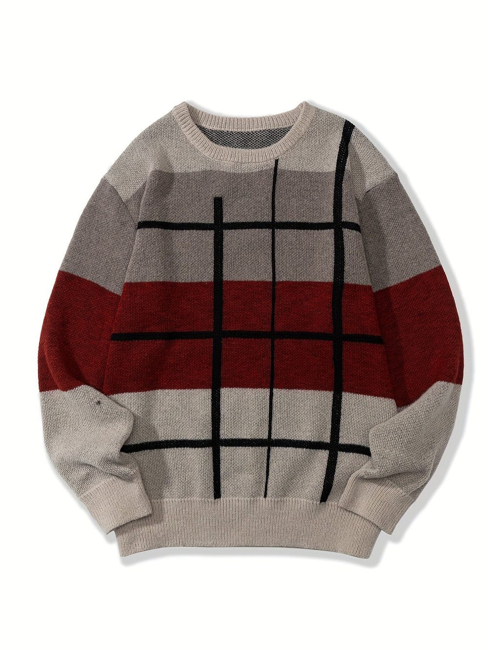 Florwyn | Women's Oversized Colour Block Knit Jumper - Image 2