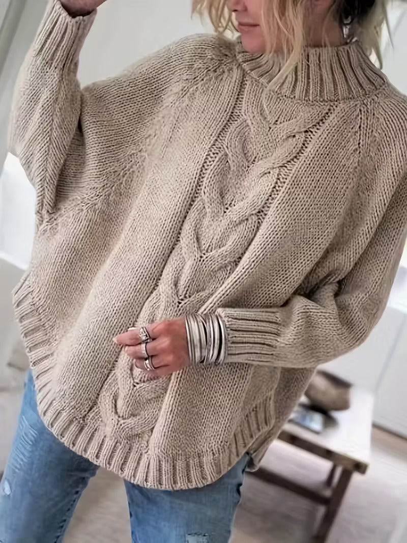 Gwyneth | Women's Oversized Cable Knit Jumper - Image 1