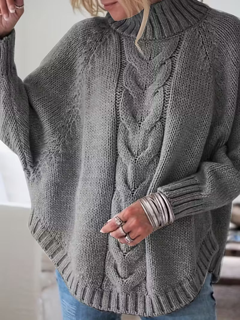 Gwyneth | Women's Oversized Cable Knit Jumper - Image 2