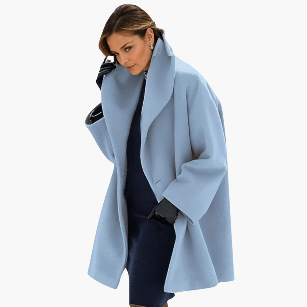 Silvaine | Women's Winter Coat Wide Collar - Image 1