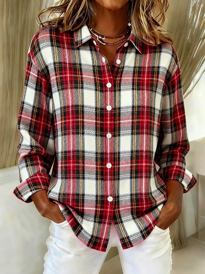 Sorelle | Women's Plaid Cardigan Shirt - Image 1