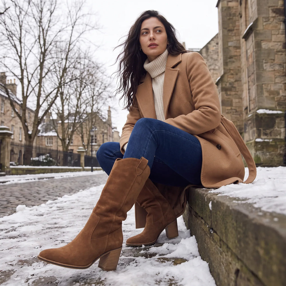 Sorrel | Women's Knee High Boots Block Heel - Camel - Image 2